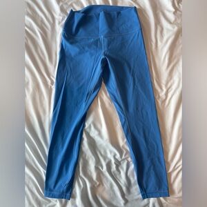 Blue High-Waisted lululemon cropped Leggings